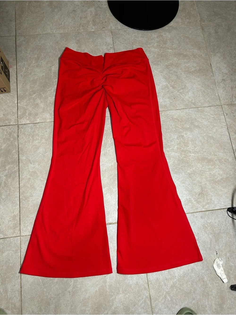 Leggings Size 2X Women's Red Flared High-Rise Pants good condition